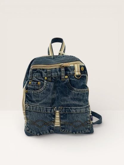 Denim Ruksak „Vintage Pocket“ – Ručni Rad
