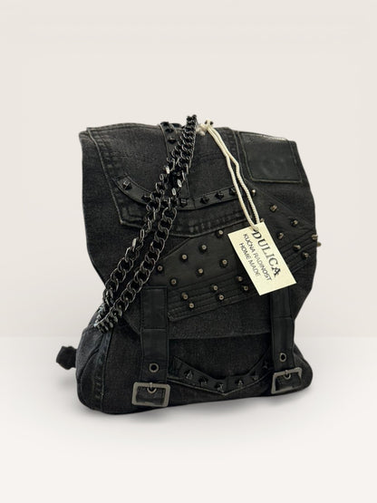 Denim Ruksak „Urban Rebel“ – Ručni Rad