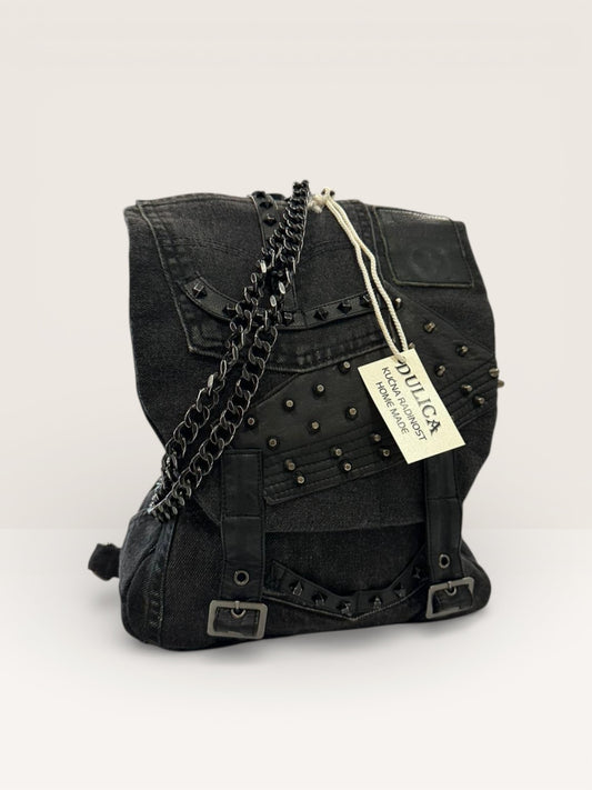 Denim Ruksak „Urban Rebel“ – Ručni Rad