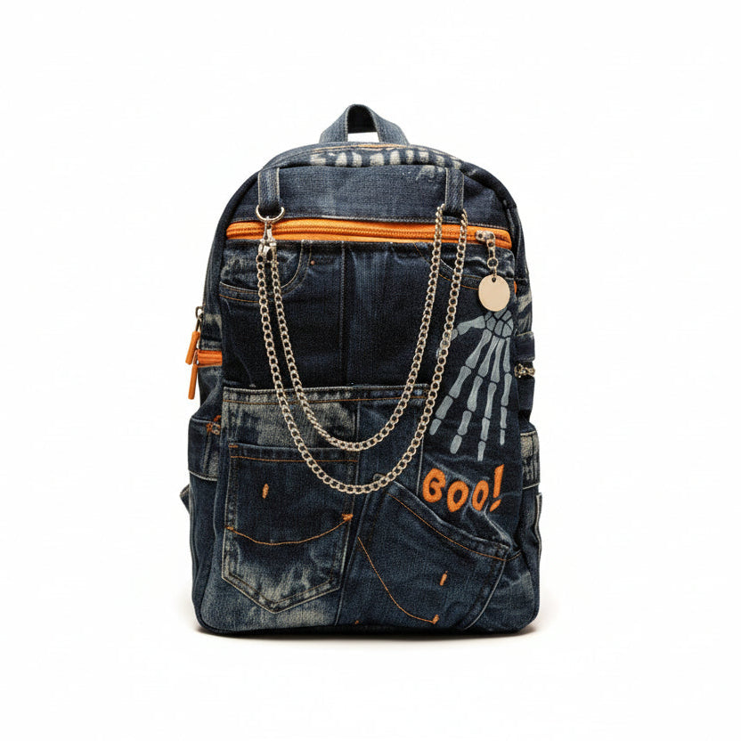 Ruksak od recikliranog trapera „BOO! Urban Denim“ KIKY STORE