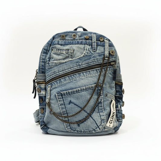 Ruksak od recikliranog trapera „CLINK Urban Light Denim“ KIKY STORE