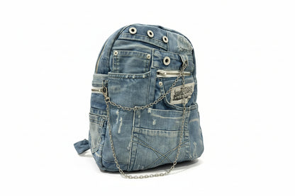 Ruksak od recikliranog trapera „Reborn denim KIKY STORE