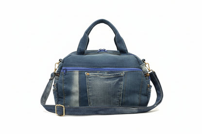 Torba od recikliranog trapera „Denim Chain Artisan“ KIKY STORE