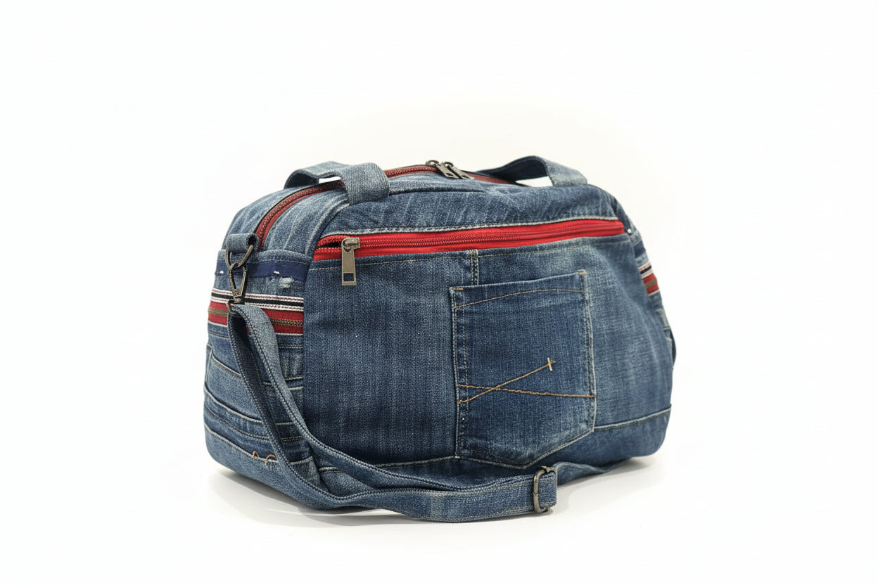 Denim torba od recikliranog trapera „Rebel Chain KIKY STORE