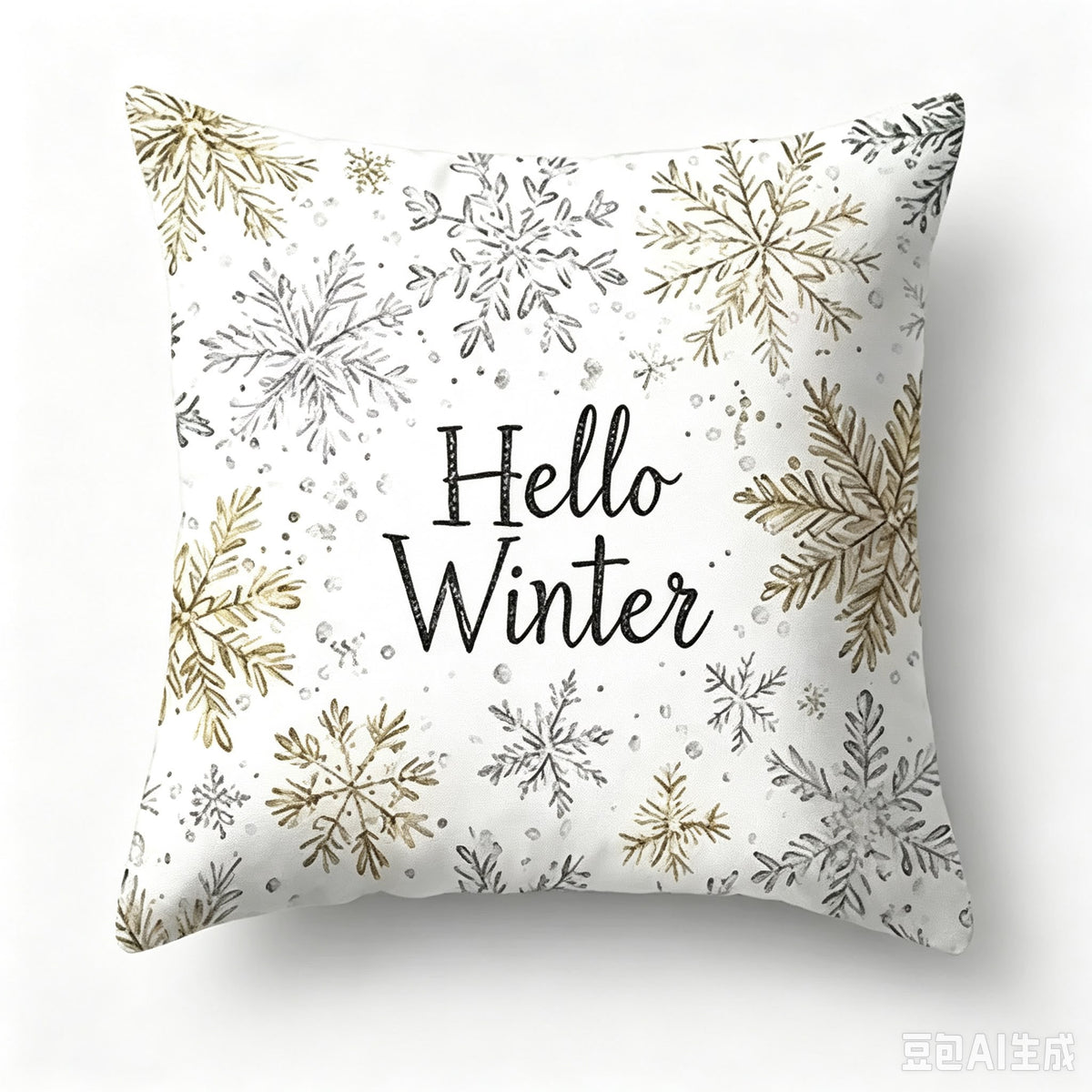 Božićne jastučnice Siva zimska priča 45 × 45 cm – Hello Winter