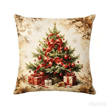 Božićne jastučnice Božićna nostalgija 45 × 45 cm – Božićno drvce