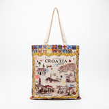 Welcome to Croatia Tile Tote Bag