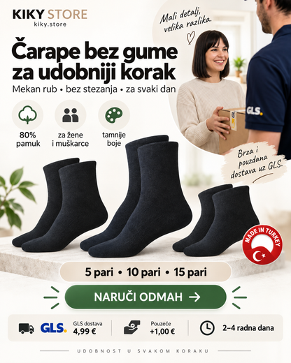 KIKY STORE čarape bez gume landing vizual
