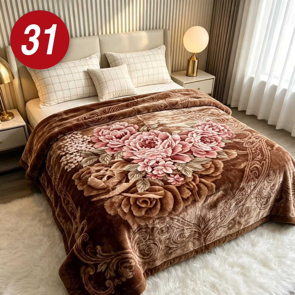 DELUX soft debela deka 200x240cm ( 3 kg )