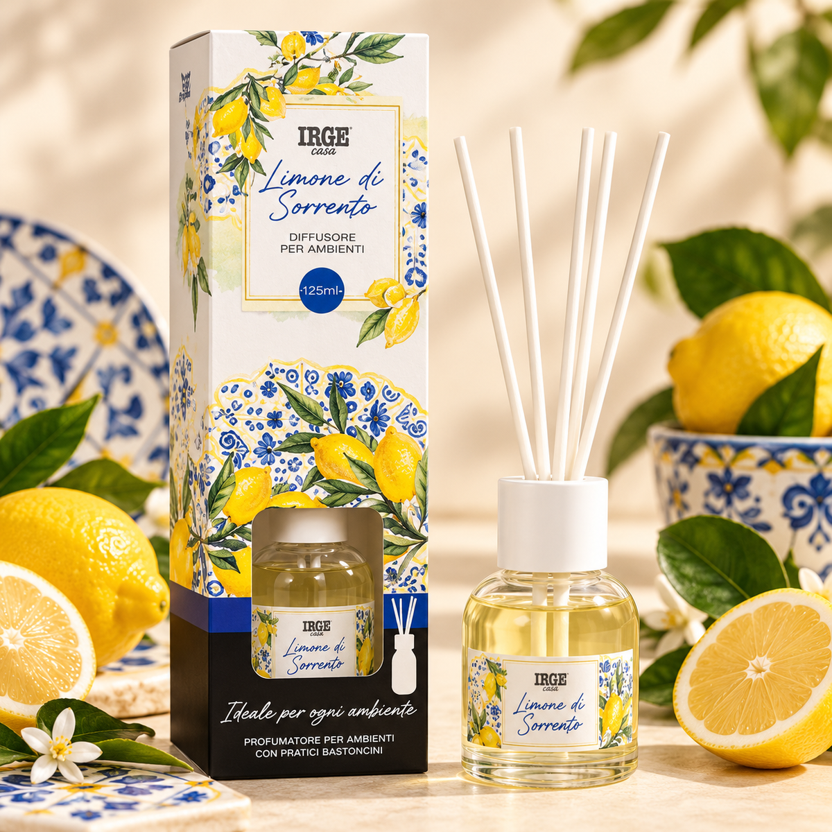 IRGE mirisni difuzor sa štapićima 125 ml – Limun Sorrento