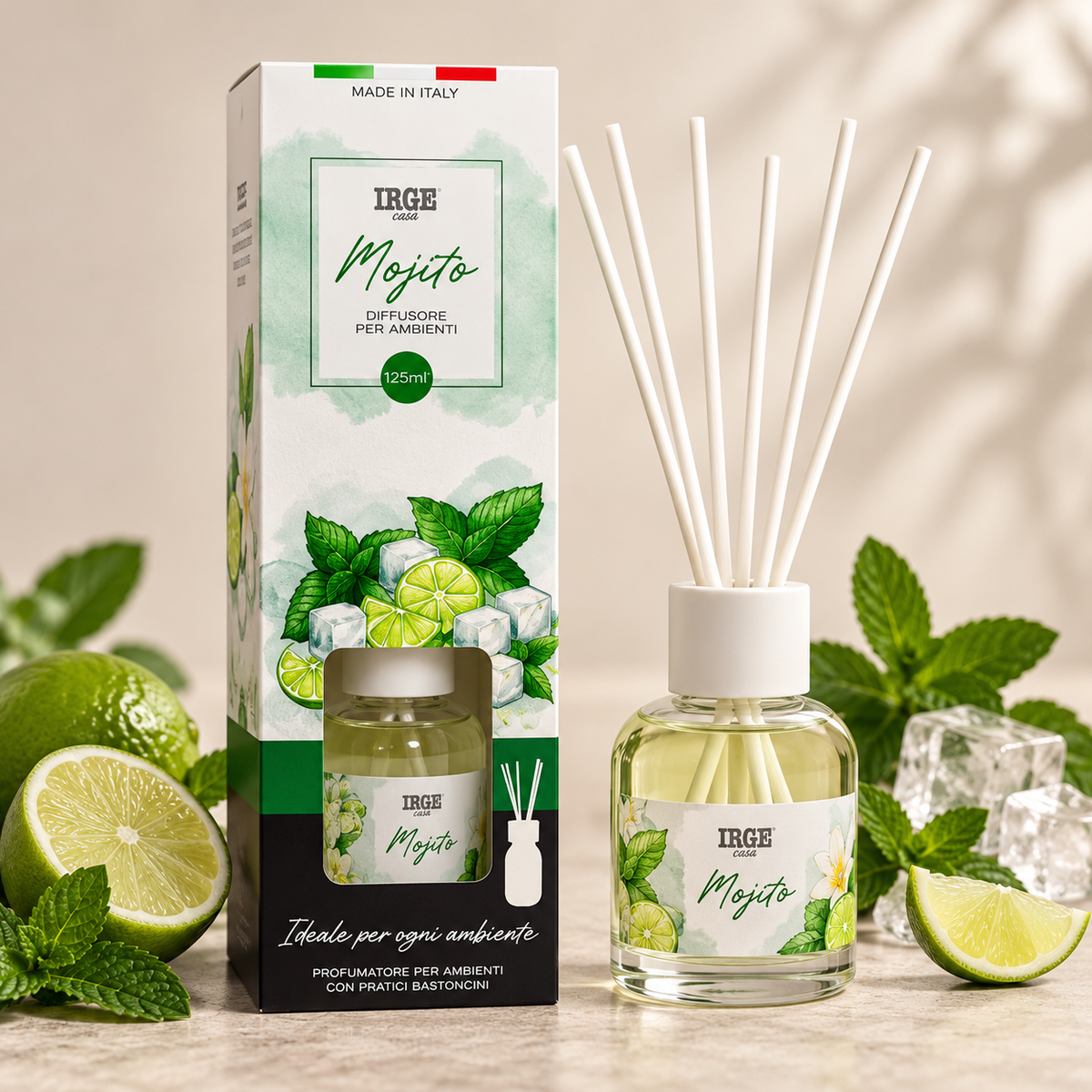 IRGE mirisni difuzor sa štapićima 125 ml – Mojito