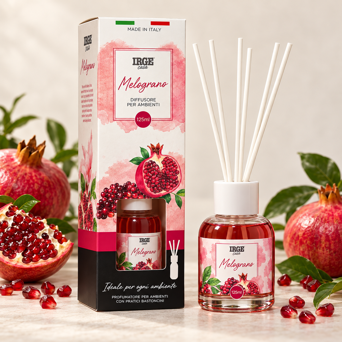 IRGE mirisni difuzor sa štapićima 125 ml – Šipak (nar)