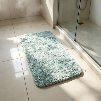 Meki korak shaggy kupaonski tepih 45 × 75 cm – Mint