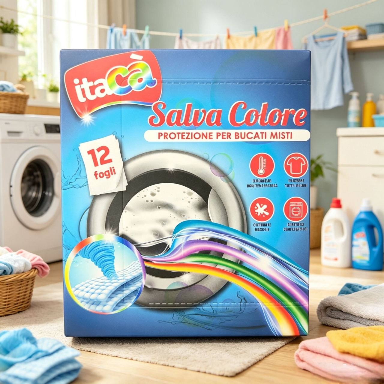 ItaCa Salvacolore – maramice za očuvanje boja, 12 kom – prikaz 1