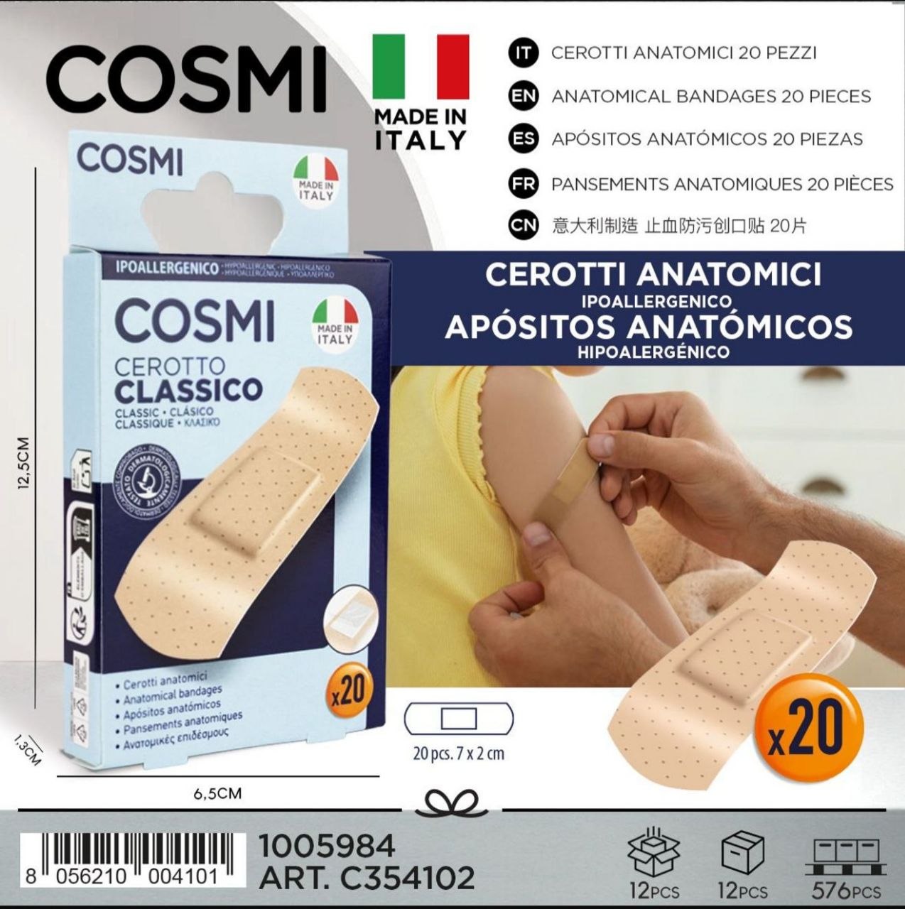 COSMI Classic – zaštitni flasteri, 20 kom – prikaz 1