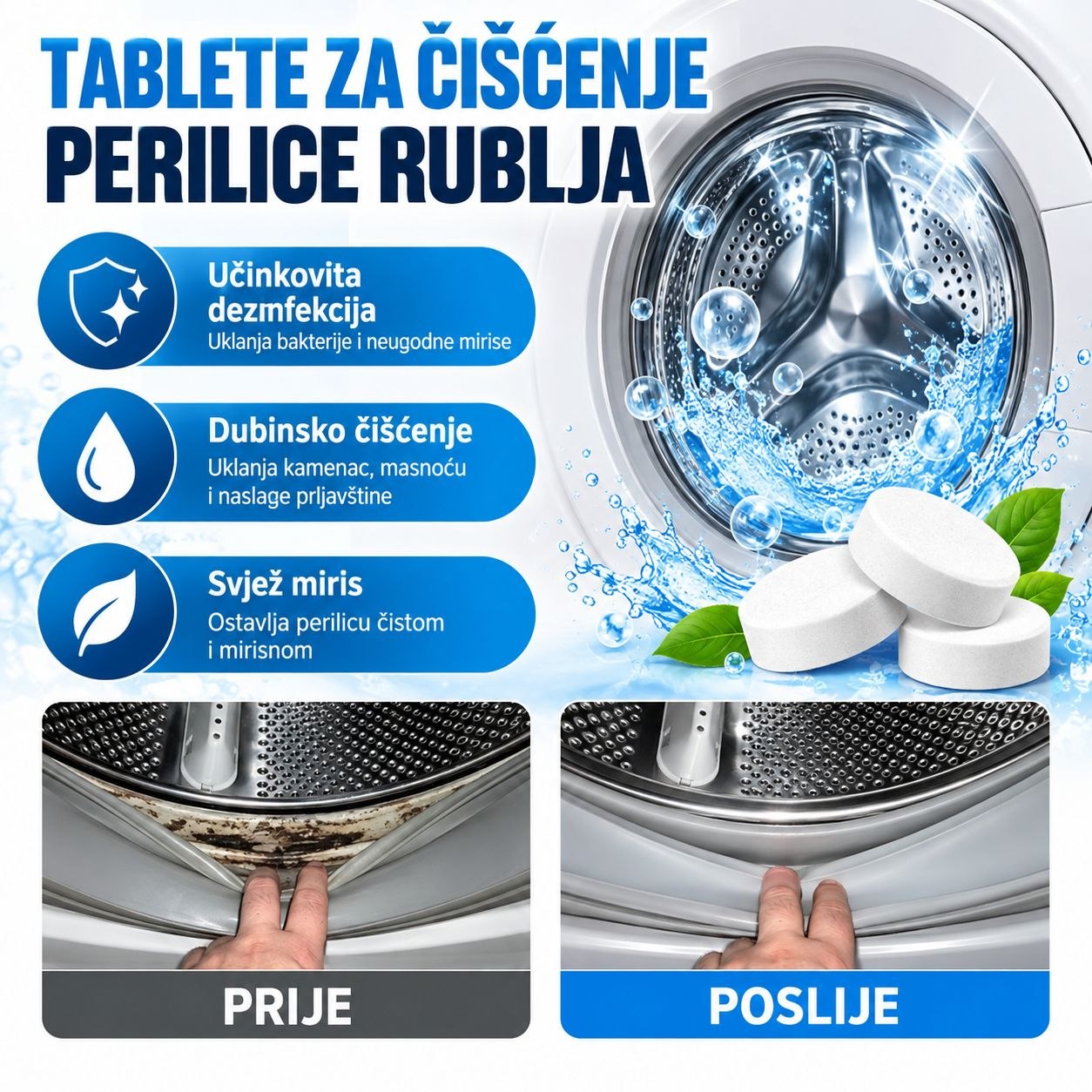 Drum Fresh – tablete za čišćenje perilice, 20 kom – prikaz 1