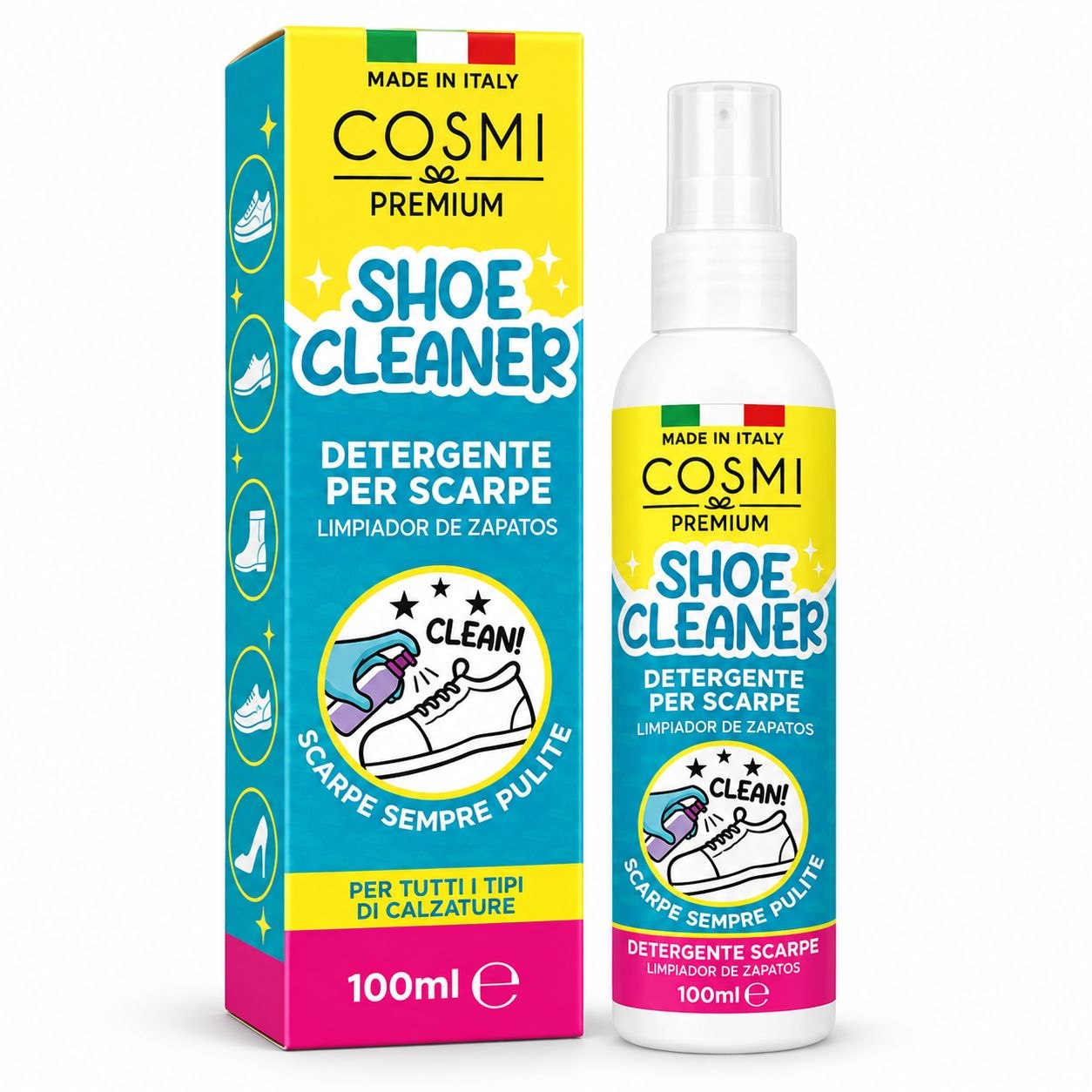 COSMI Premium – sprej za čistu obuću, 100 ml – prikaz 1