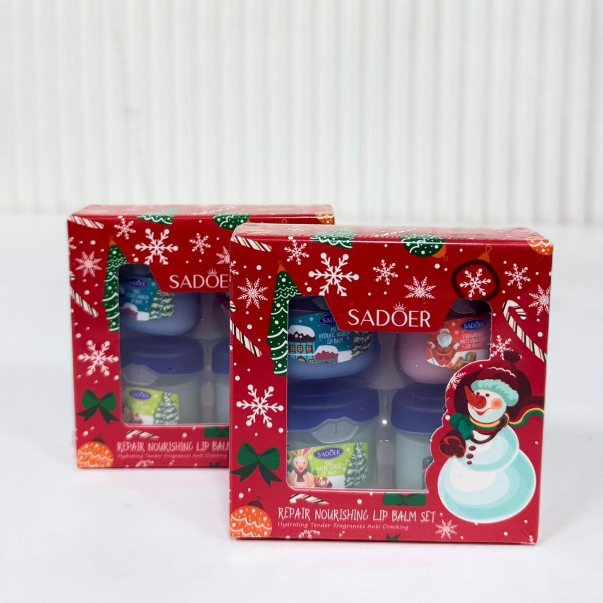 SADOER Merry Lips – božićni set balzama, 4 kom – prikaz 1