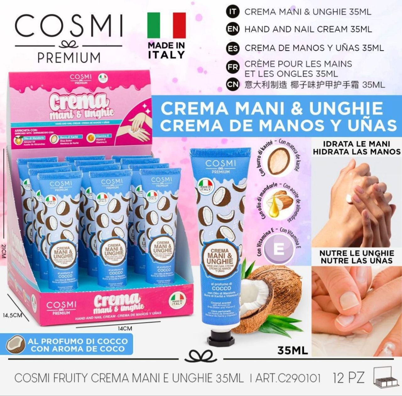 Coconut Touch – krema za ruke i nokte, 35 ml – prikaz 1
