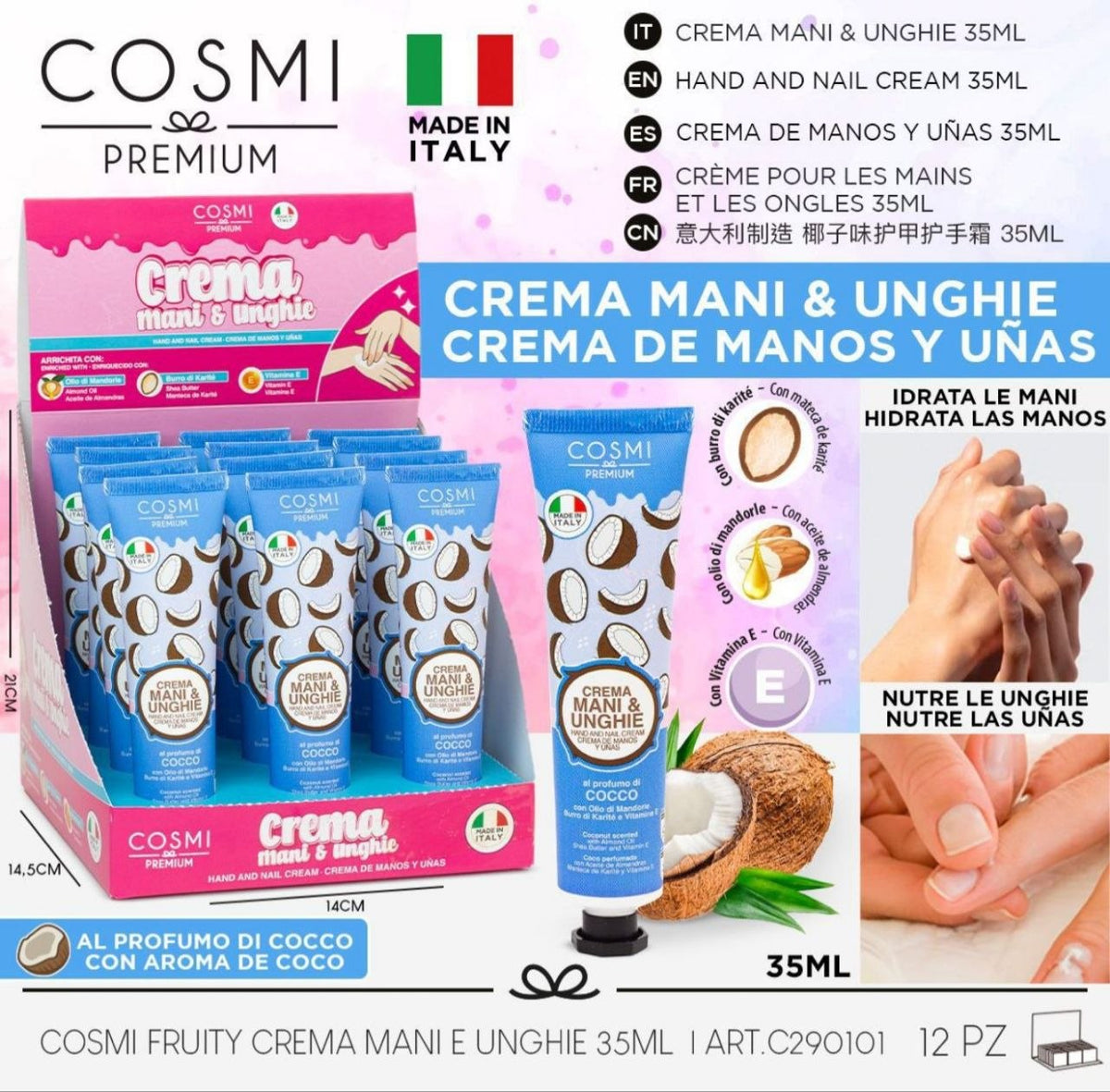 Coconut Touch – krema za ruke i nokte, 35 ml – prikaz 1