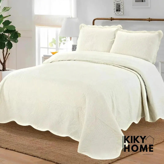 Elegantni prekrivač 220x240cm + 2 jastučnice GRATIS - Bijela - KIKY STORE