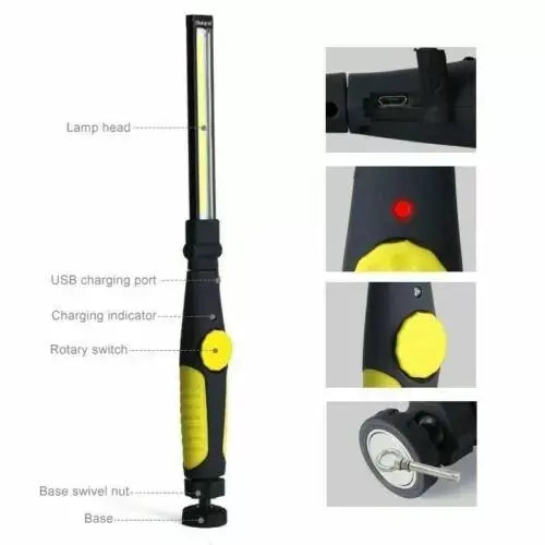 Višenamjenska Prijenosna LED Radna Lampa s Rotacijom - KIKY STORE
