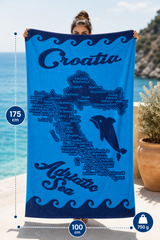 HR Ručnik Model 05 –  Plavi Croatia