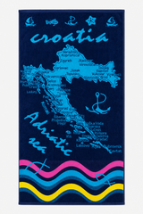 HR Ručnik Model 25 – Croatia Karta