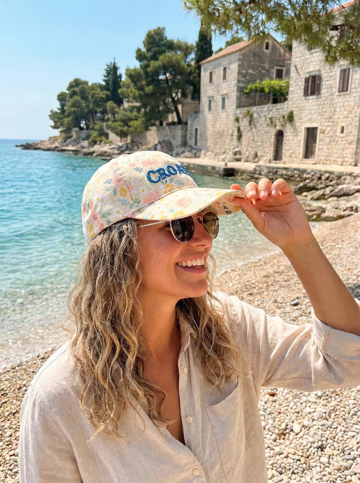 Croatia Kadetska Kapa – Bijela s Vezenim Natpisom