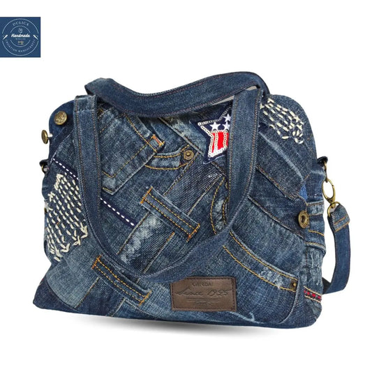 Copy of HANDMADE Recycled denim torba 7 KIKY STORE