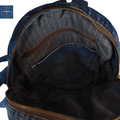 HANDMADE Recycled denim ruksak 3 KIKY STORE 