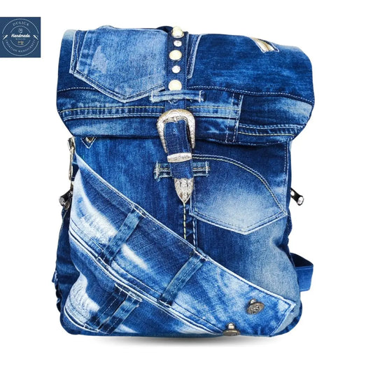 HANDMADE Recycled denim RUKSAK 5 KIKY STORE