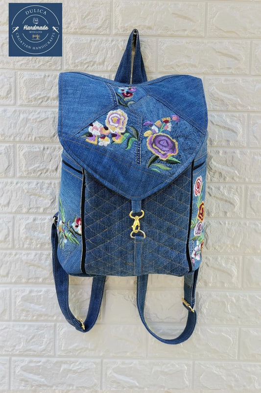 HANDMADE Recycled denim ruksak KIKY