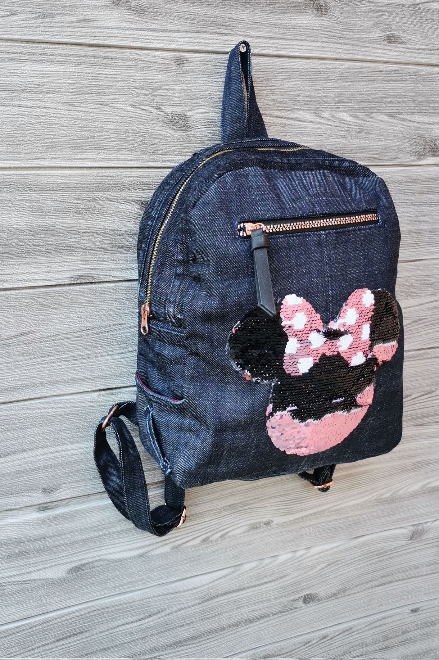 HANDMADE Recycled denim ruksak KIKY 