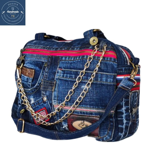 HANDMADE Recycled denim torba 11 KIKY STORE