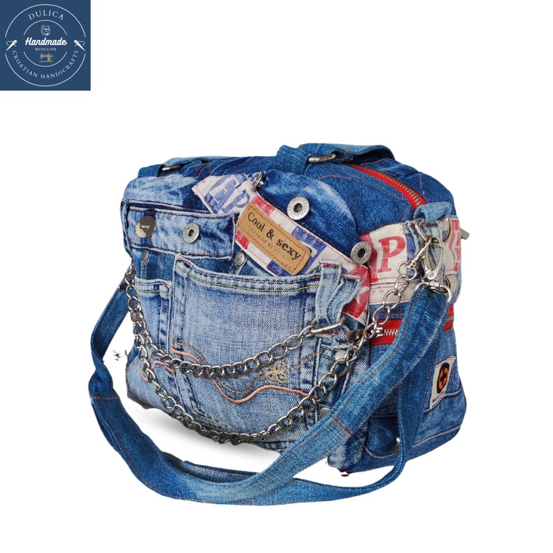 HANDMADE Recycled denim torba 12 KIKY STORE 