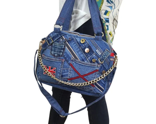 HANDMADE Recycled denim torba 14 KIKY STORE