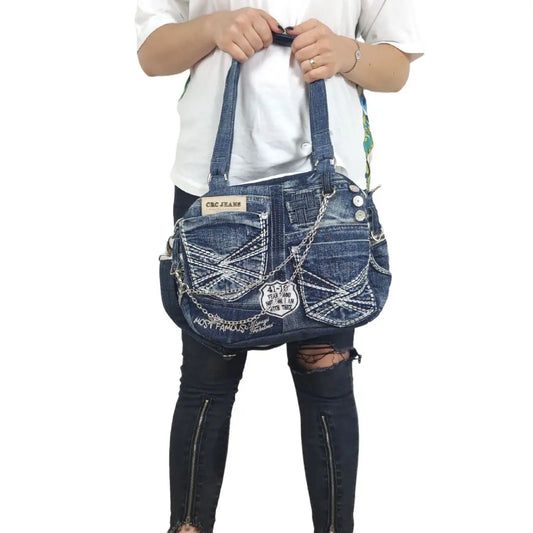 HANDMADE Recycled denim torba 15 KIKY STORE