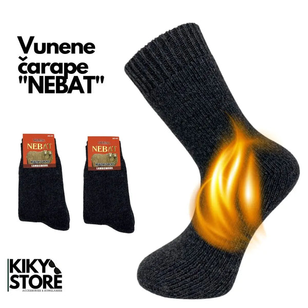 "NEBAT" VUNENE ČARAPE  (TERMO)-KIKY STORE