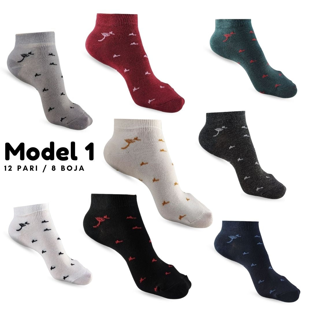 Pamučne čarape stopalice 24 pari KIKY STORE 36-40 MODEL 1 ( 12 pari ) 
