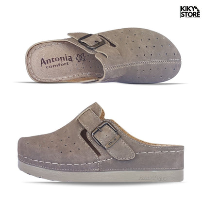 Ženske anatomske klompe ANTONIA 5-classic KIKY STORE Siva 37 