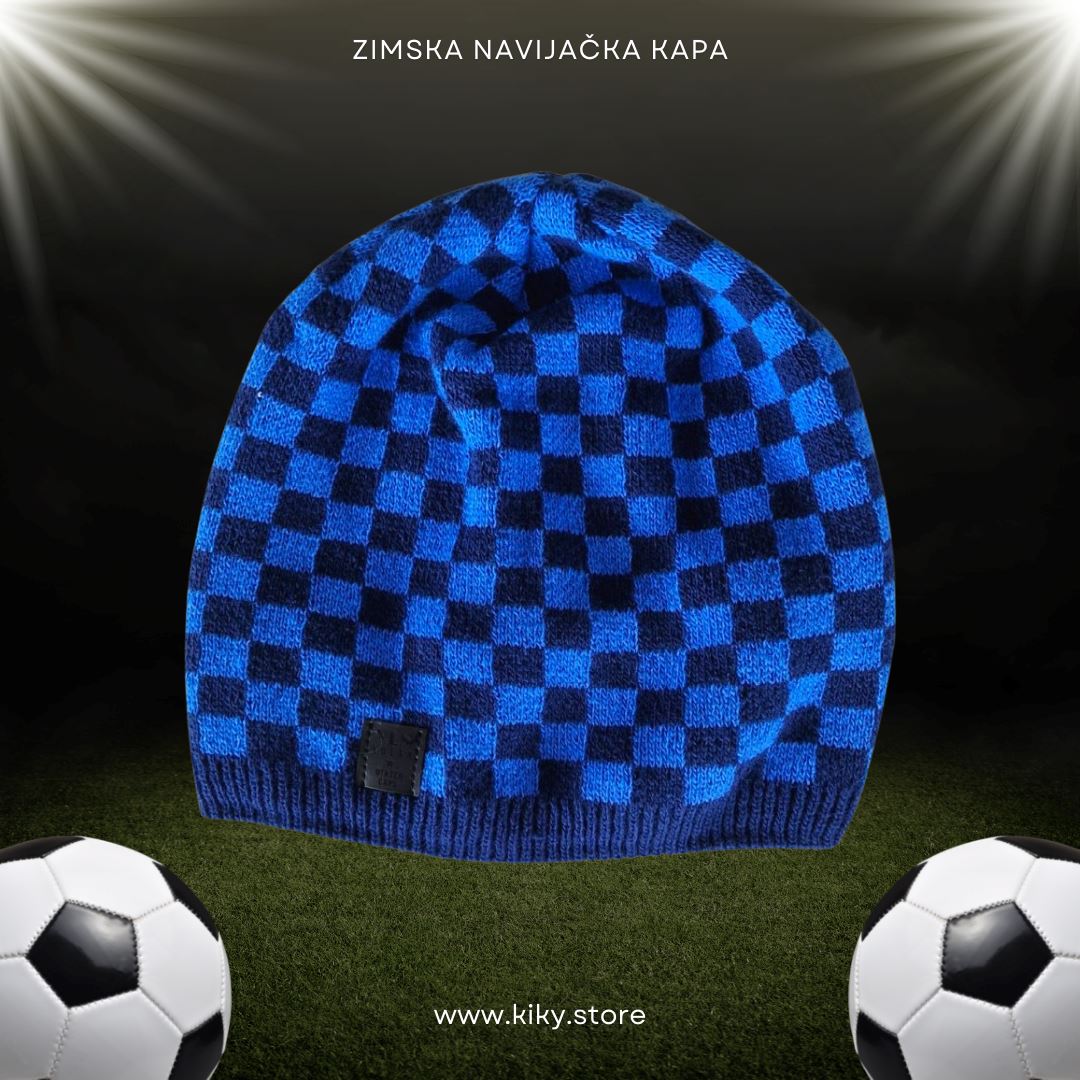 Zimska navijačka kapa HR KIKY STORE Plava 