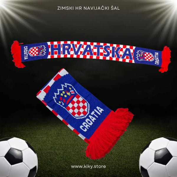 Zimski navijački šal HR KIKY STORE 